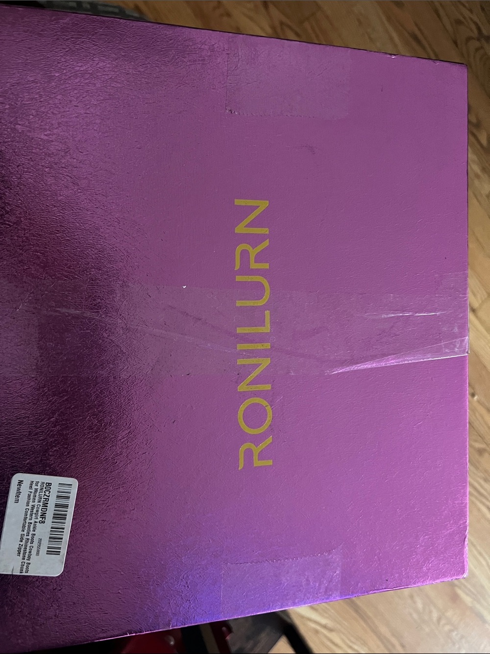 RONILURN Pink Metallic Shoe Box